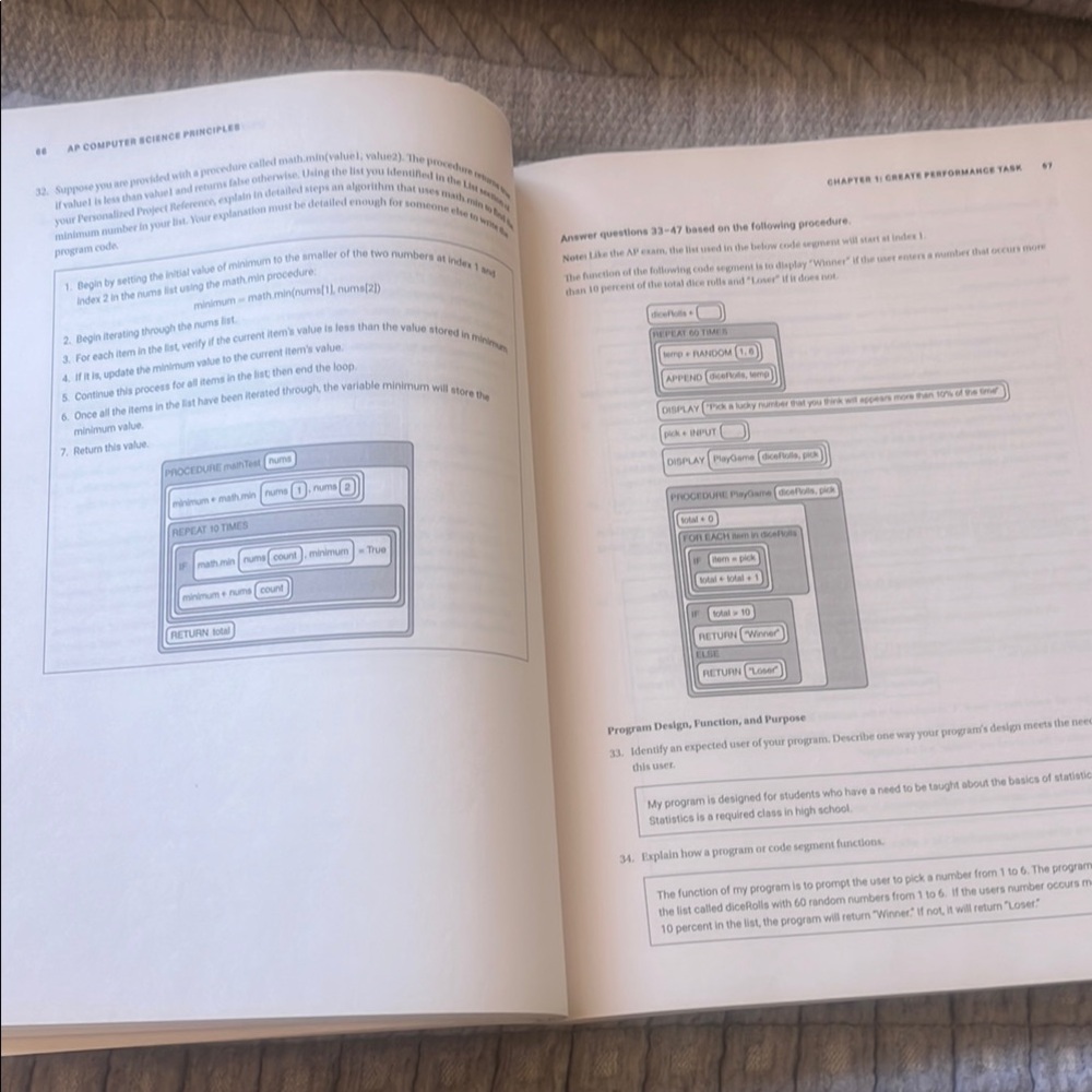 Barrons AP Computer Science Principles Premium test prep book - Picture 3 of 5